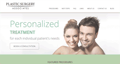 Desktop Screenshot of plasticsurgeryassociates.ca