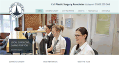 Desktop Screenshot of plasticsurgeryassociates.co.uk