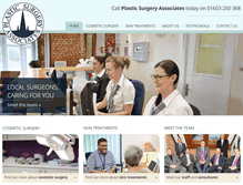 Tablet Screenshot of plasticsurgeryassociates.co.uk